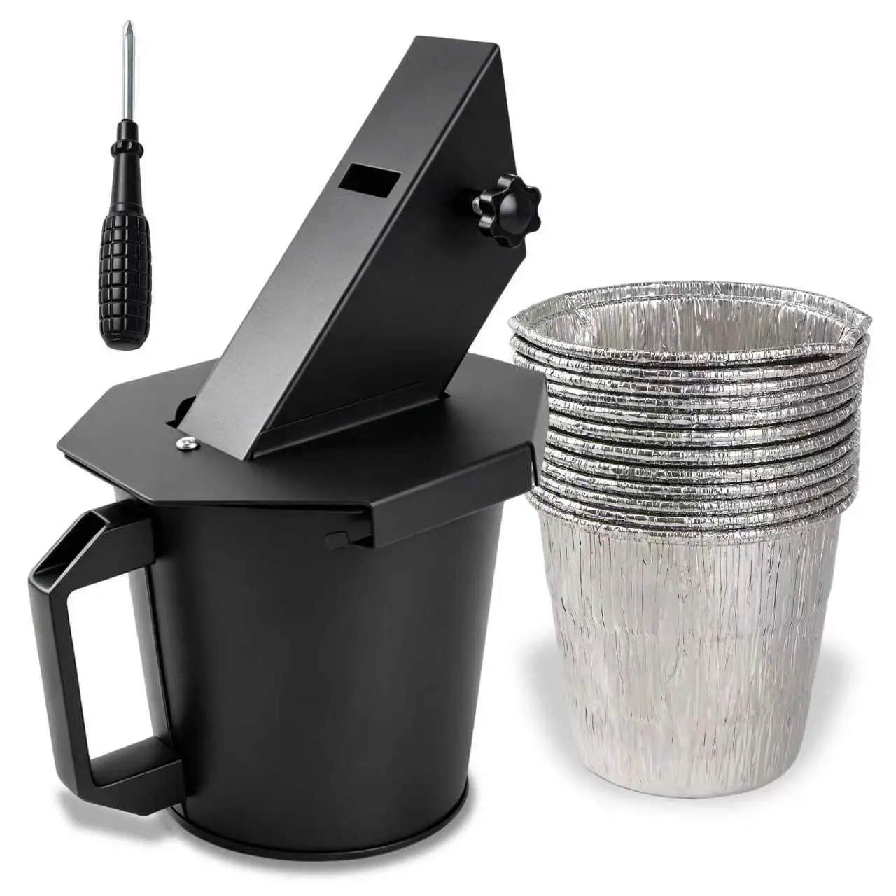 Upgraded Grease Bucket with Lid, Drip Bucket for Traeger, Pit Boss, Z Grills