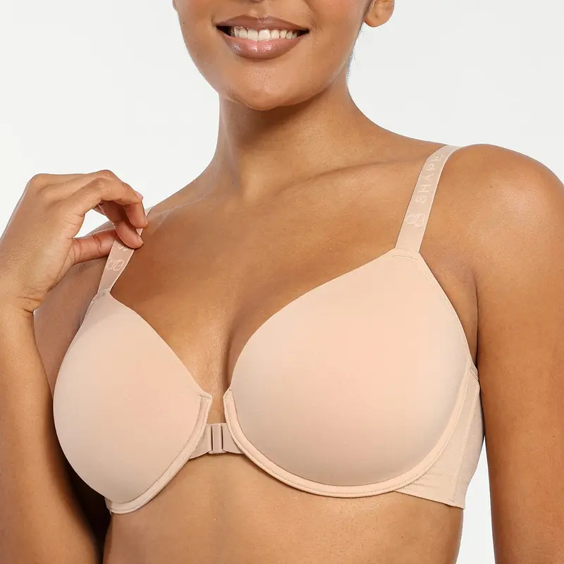 Shapellx Bare Essentials Skin Flow Front Close Underwired T-Shirt Bra