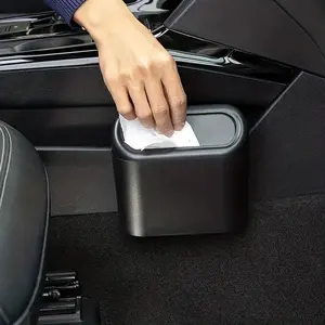 Car Hanging Trash Can, Multifunctional Hanging Trash Storage Box, Small Garbage Can for Car Hanging, Car Interior Accessories, Car Storage Organizers
