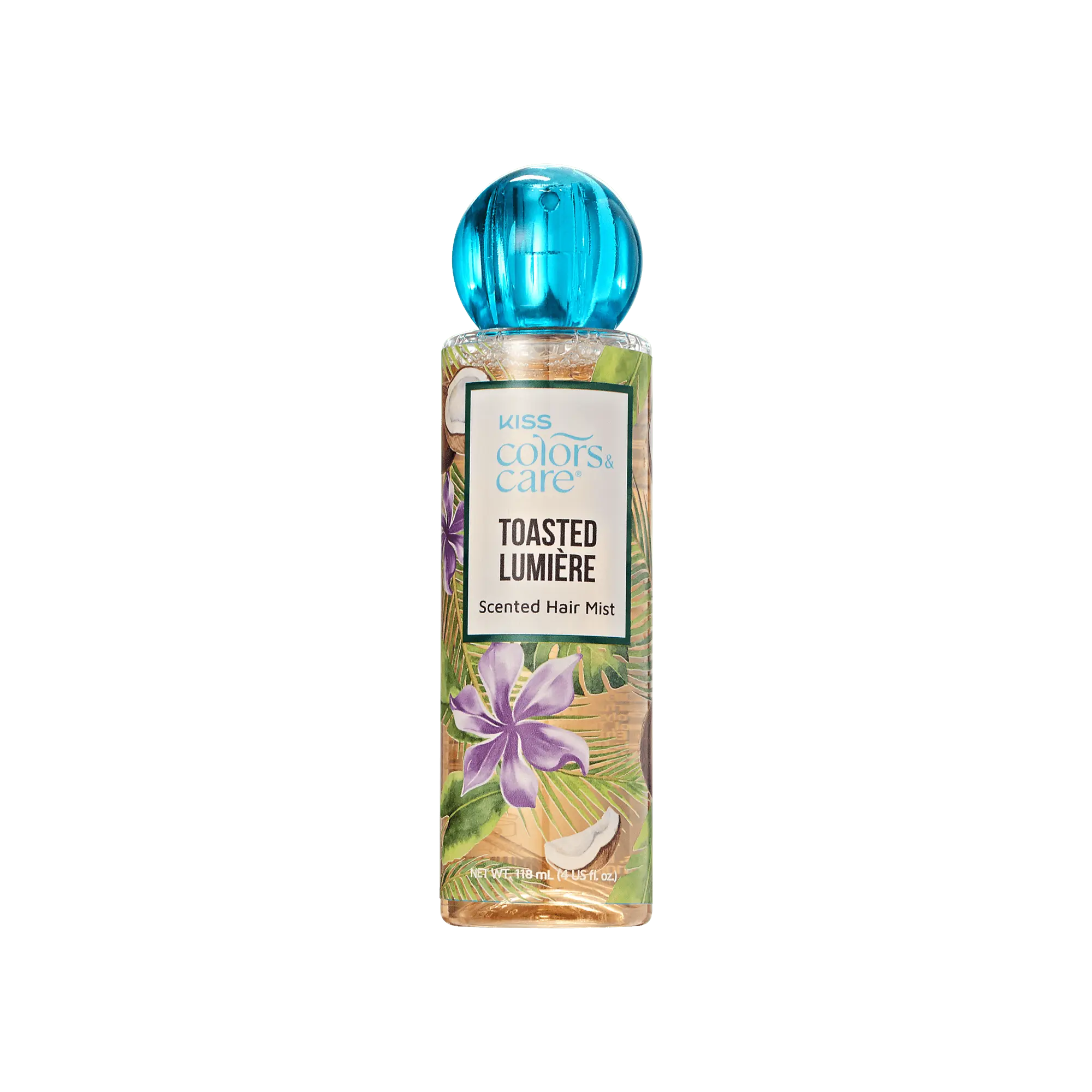 Kiss Colors & Care Clean Fragrance Hair Veil Mist | Toasted Lumière, Scented Hair Mist, Eau de Parfum, 4 oz, Hair Care