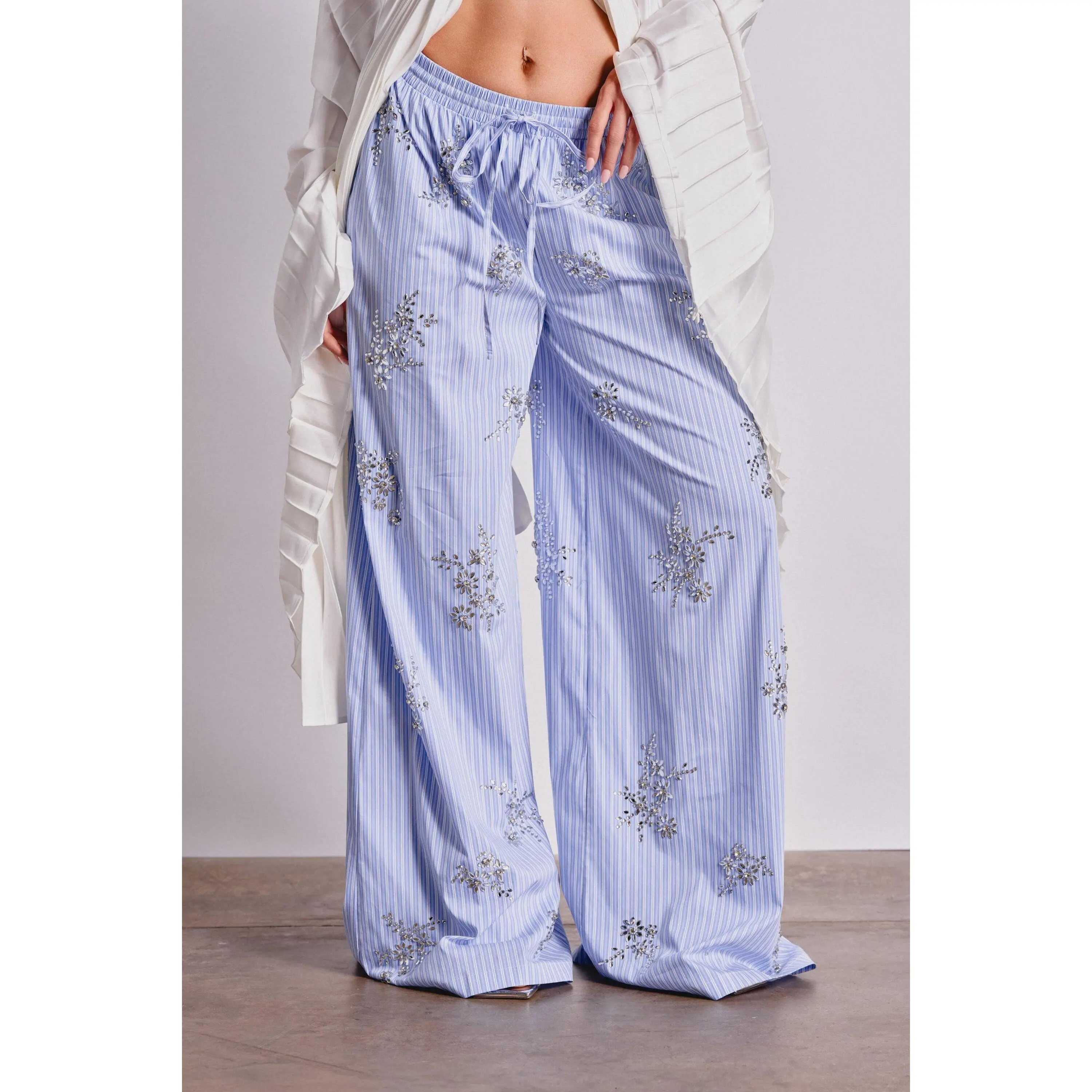 SWEET DREAMS RHINESTONE POPLIN PANT