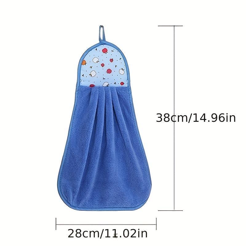 4pack Microfiber Hanging Hand Towel Set, Absorbent Quick Dry Small Towels with Loop, Decorative Wall Art for Farmhouse Rustic Kitchen Bathroom, Space Saving, Lint Free