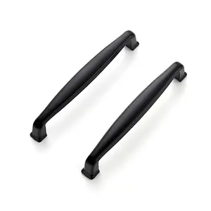 Ravinte 5 Inch Kitchen Cabinet Handles Matte Black Cabinet Pulls Black Drawer Pulls Kitchen Cabinet Hardware Kitchen Handles for Cabinets Cupboard Handles Drawer Handles