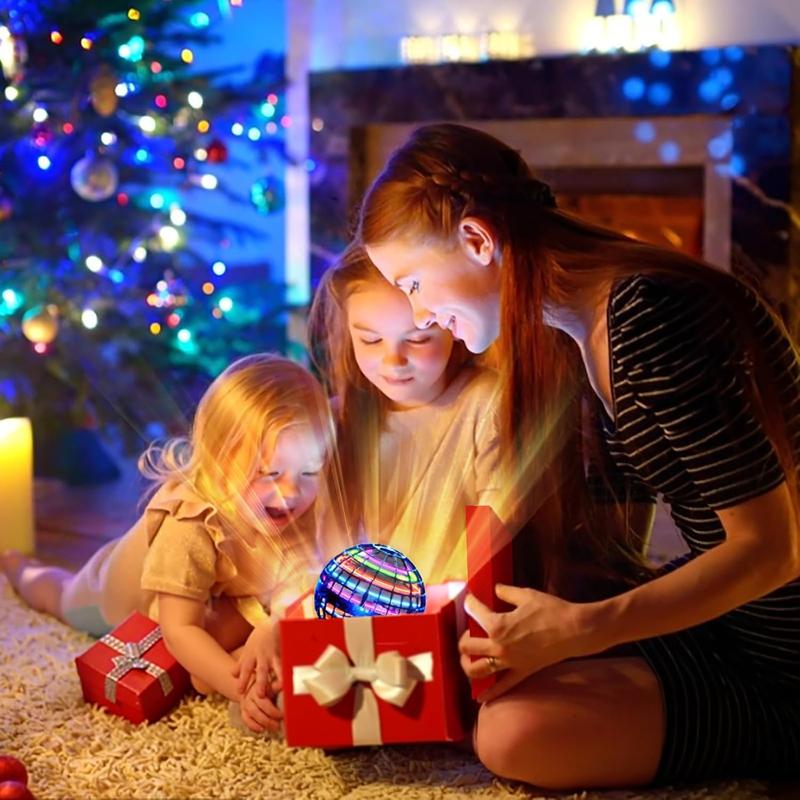 Flying Orb Ball (Blue, 2026 Upgraded) with Dazzling Lights, Magic Hover Spinner, Cool Boomerang Drone, Floating Cosmic Globe, Kids Toys Gifts for 6 7 8 9 10 Year Old Boys Girls