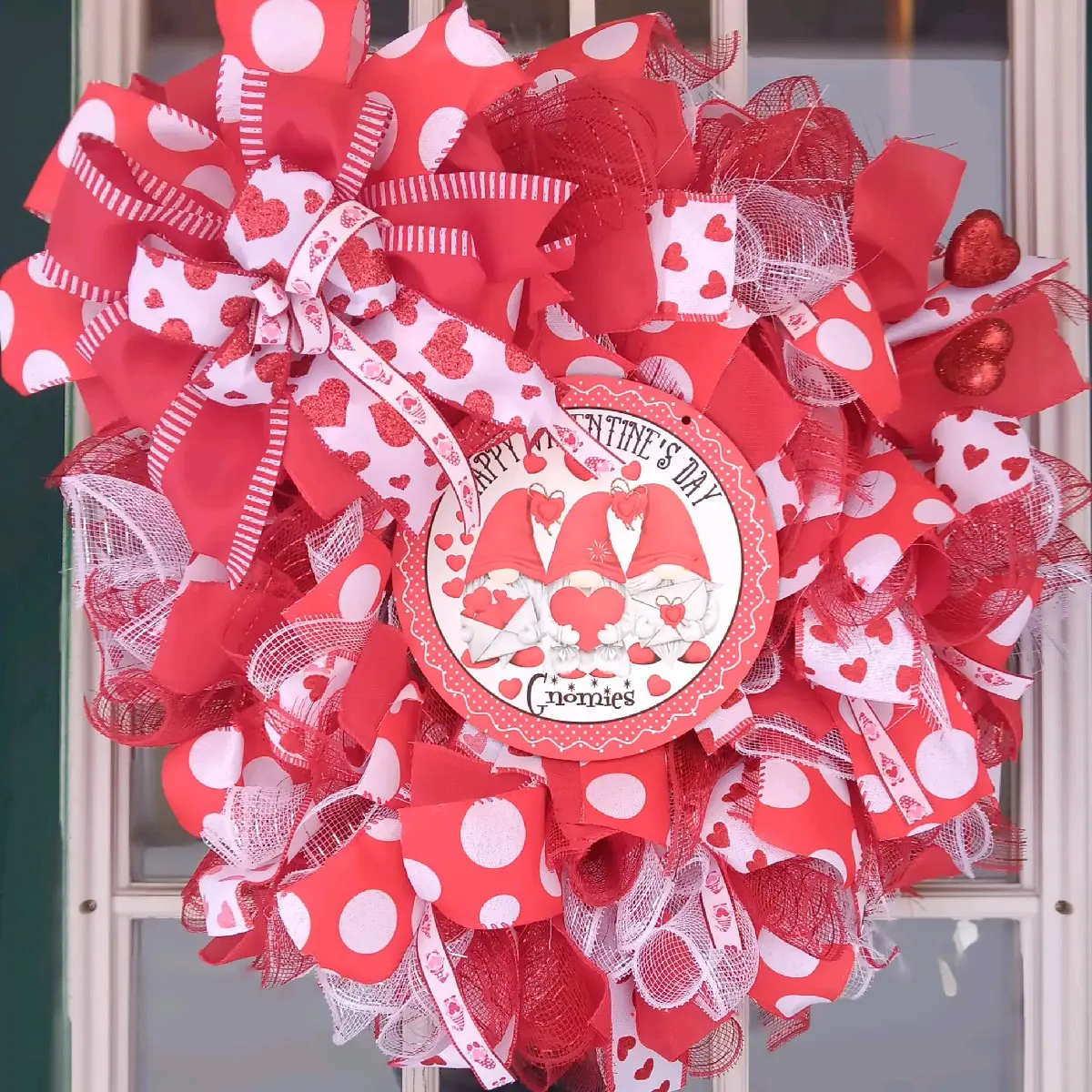 Gnome Valentines wreath Decoration