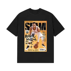 Russell Westbrook Basketball T-Shirt – Russell Westbrook Slam Magazine Style Graphic Tee for Basketball Fans, Summer Outfits.