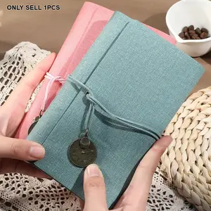 Vintage Creative A6 Notebook with Pendant Strap, Includes Blank Pages, Lined Pages, Grid Pages, Kraft Paper, Ideal for Business Office Travel Diary Planner School Office Supplies