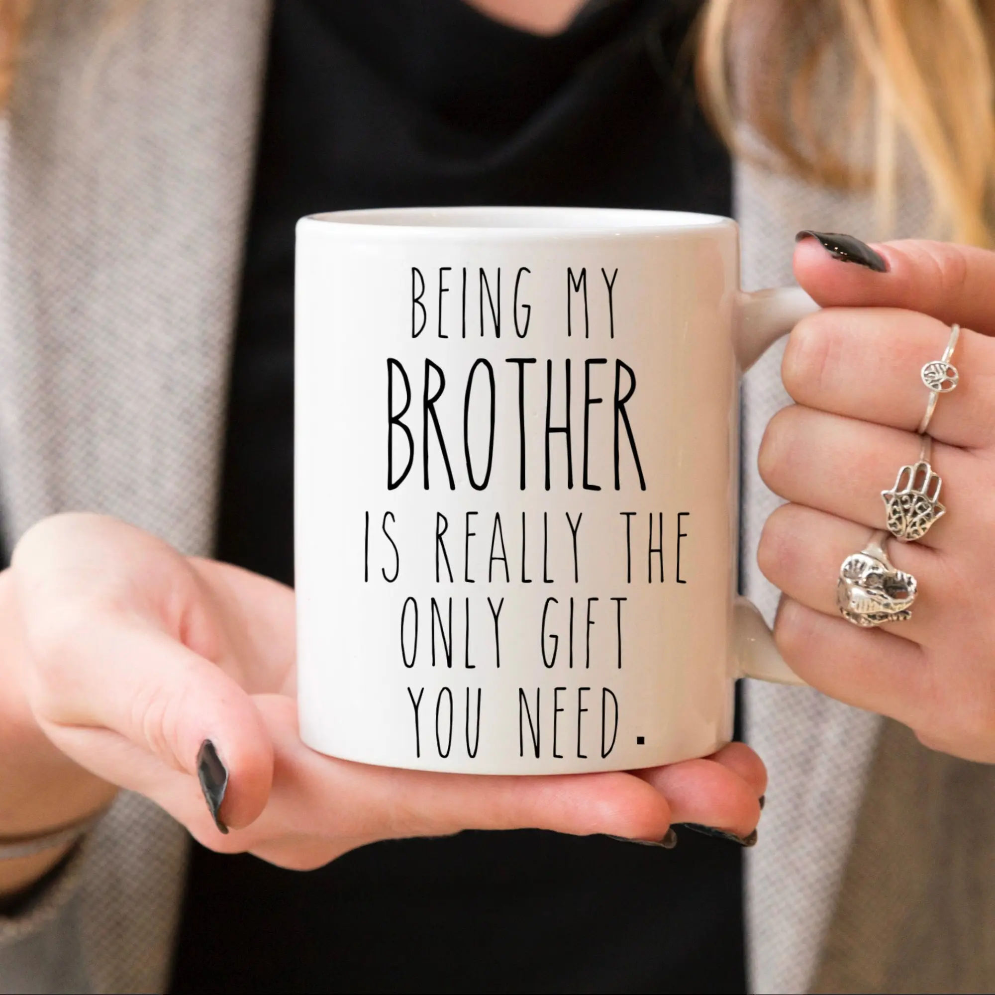 Being My Brother Is The Only Gift Coffee Mug, Birthday Mug, Brother Gift Mug, Gift For Brother, Siblings Gift Cup, Bro Mug Gift, 11 15oz Ceramic Cup