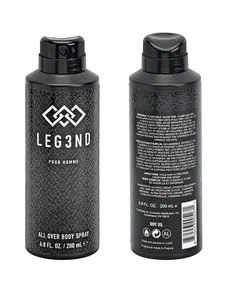 LEG3ND | All-Over Body Spray for Men – 200ml Eau de Parfum Body Spray – Bold Masculine Fragrance with Natural Essential Oils – Long-Lasting Freshness | Ideal for Everyday Use, Gym, or On-the-Go Confidence