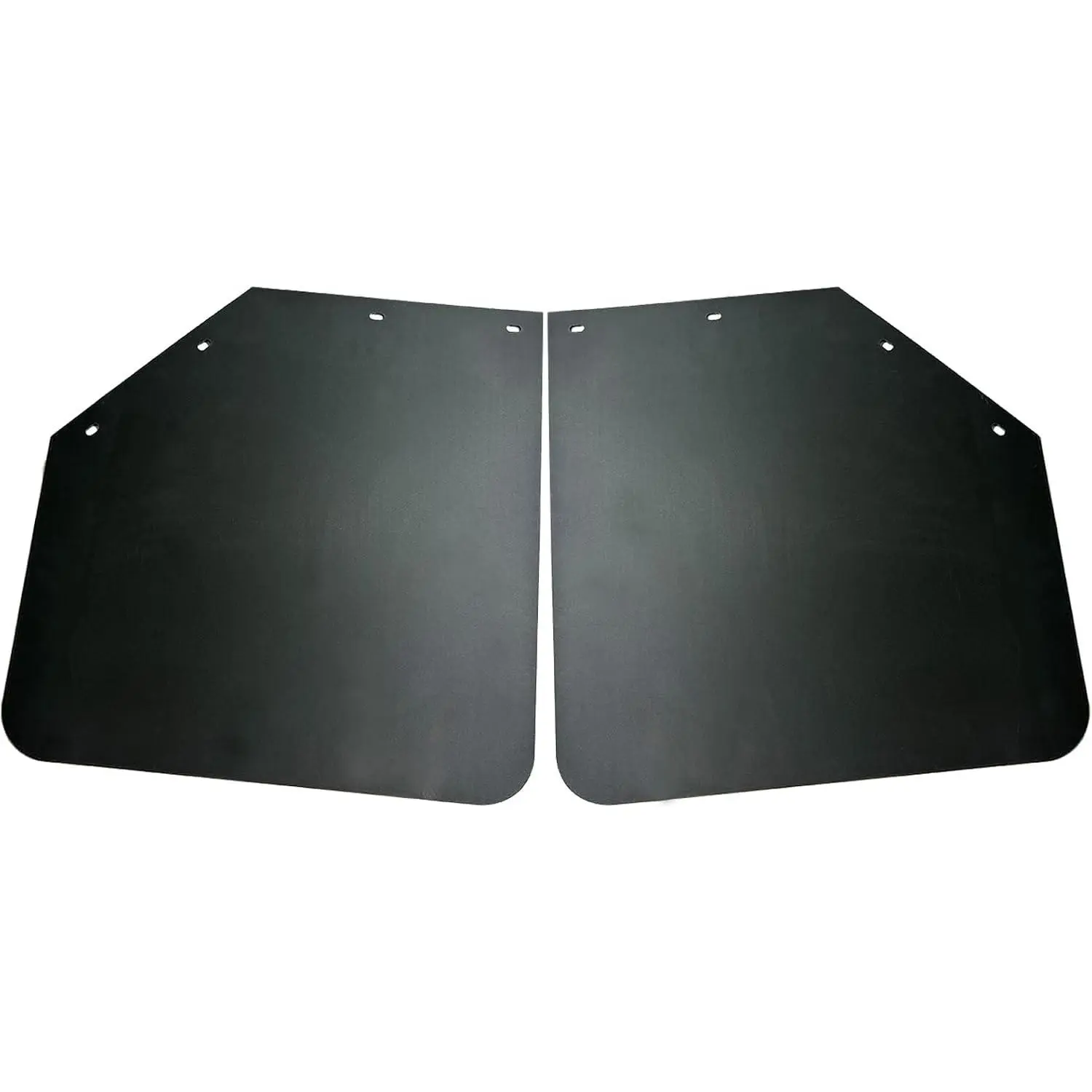 2pcs New Universal Mud Flap Heavy Duty Polymer Angled Fit for Semi-Truck Splash Guard 24 * 24" Black Semi Truck Tractors Trailer Mudguards
