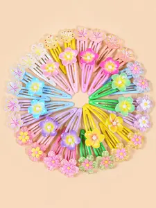 Cute Flower Design Hair Clips, Flower Claw Clips, Boho Style Hair Accessories for Women & Girls, Minimalist Headwear Suitable for Thick Hair, Fashion Hair Accessories for Party, Daily Clothing Decor