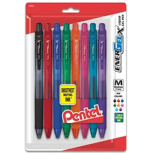 EnerGel®- X™ RollerGel Pen Medium Line, Metal Tip - Assorted 8 Pack