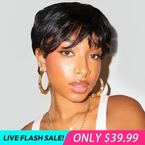 [LIVE SUPER FLASH DEAL] West Kiss Short Straight Machina Made Bob Wig Human Hair Beginner Friendly for Women