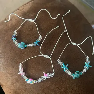 Set of 3 string turtle theme bracelets B107