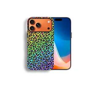 Rainbow Leopard Luxe Phone Case - Bold Statement Neutral Glam, Neon Design Compatible with iPhone 17 Pro Max Cases Girls,16 15 14 13 12 11 X Plus/Air/Pro Max/Pro, Military-Grade Shockproof Protection,Perfect Holiday Gift. Smartphone Durable