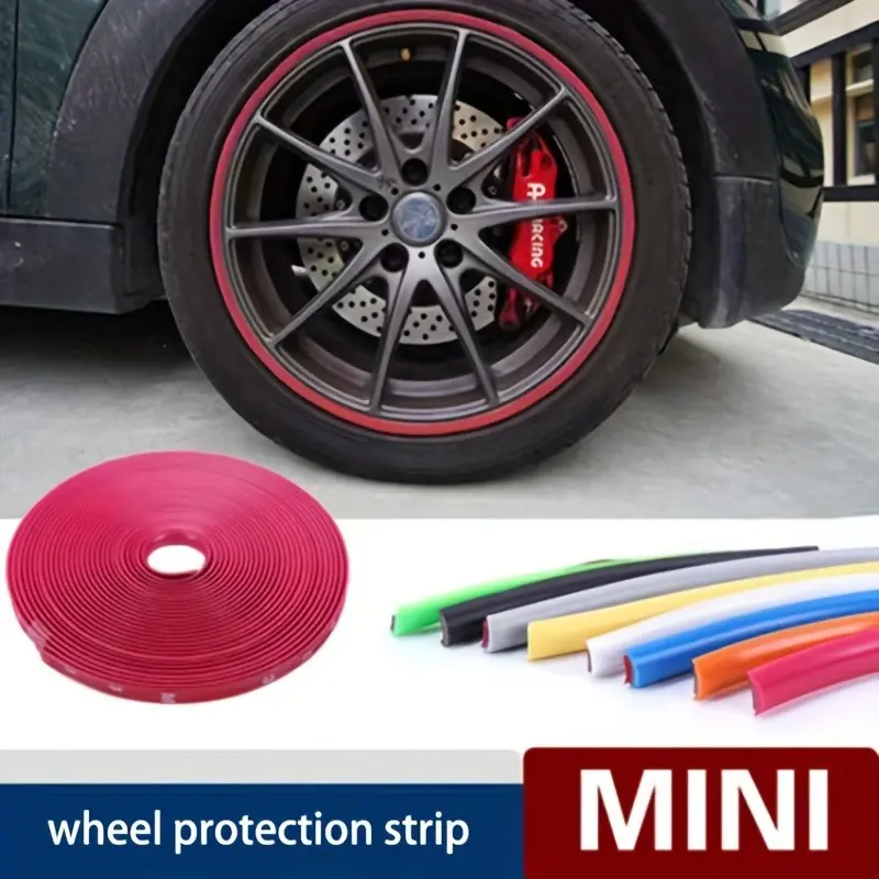 1pc Car wheel hub protection ring, tire protection ring, wheel hub decoration ring, anti-collision strip, Rims, Car Accessories