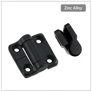 Zinc Alloy Black Damping Torque Hinge Can Stop Moving Freely Medical Equipment Automation Mechanical Damper Hinge