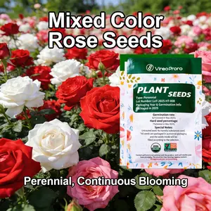 Mix 200 Climbing Rose Vine Seeds - Amazing Growth and Beautiful Roses for Gardening Mixed-Color Climbing Rose Seeds great gardening gift