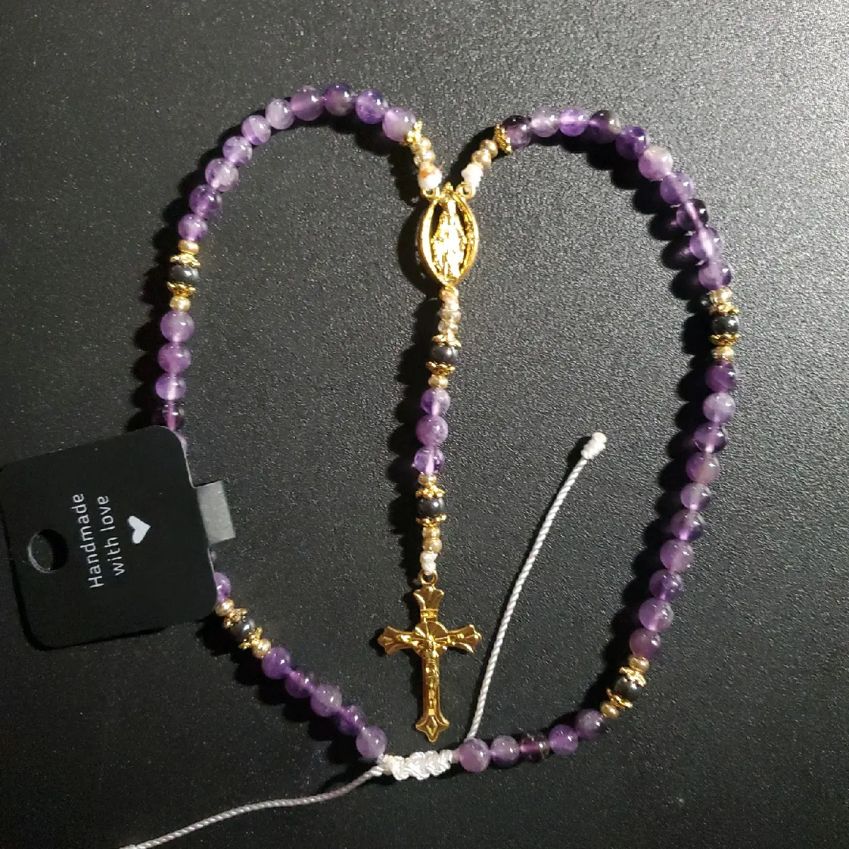 Small/kids size Dream Amethyst Crystal Rosary