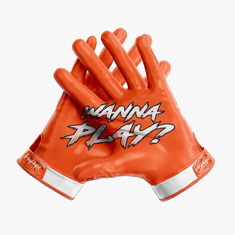 Wanna Play?WH / Ultra Grip Football Gloves