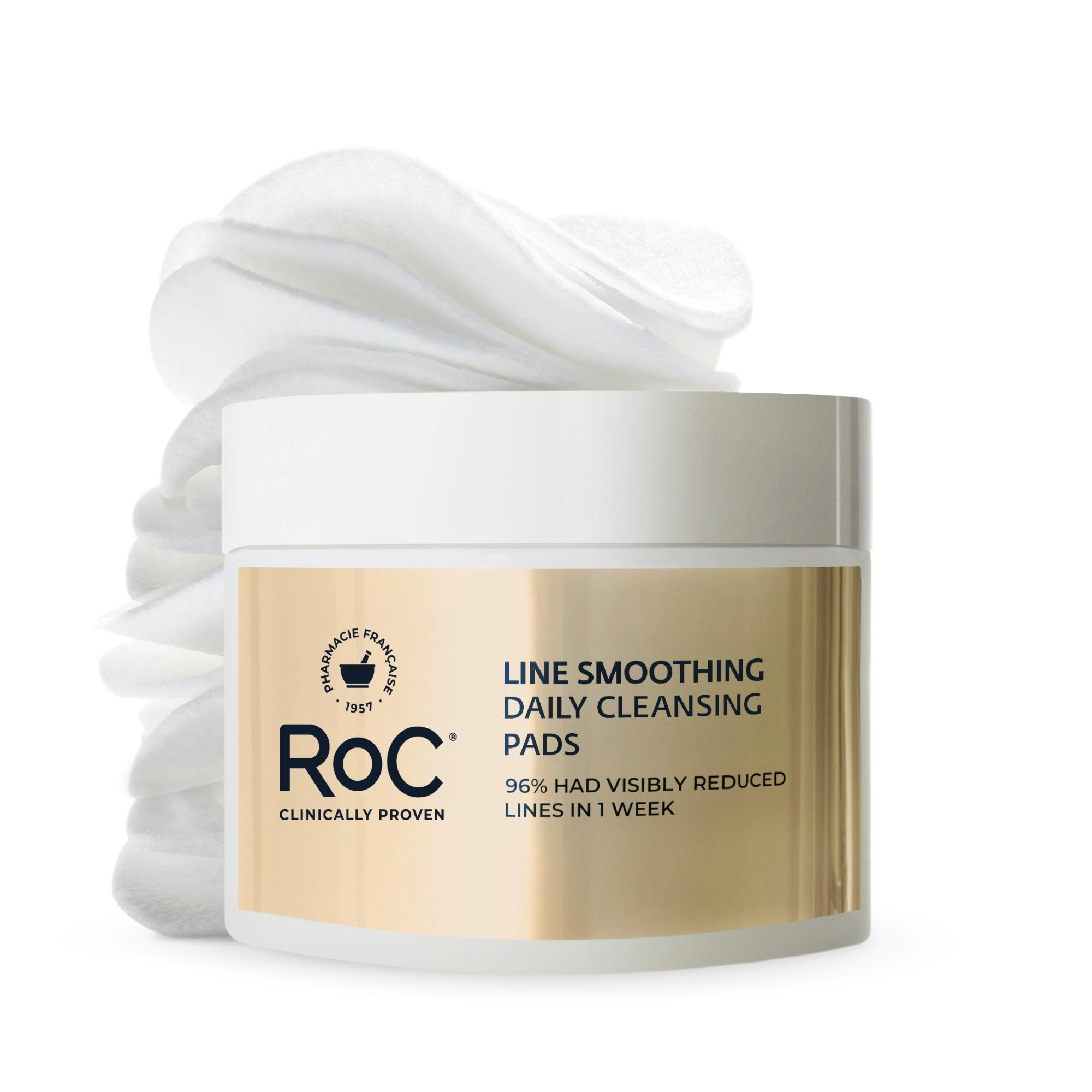 [RoC Skincare] LINE SMOOTHING Daily Cleansing Pads