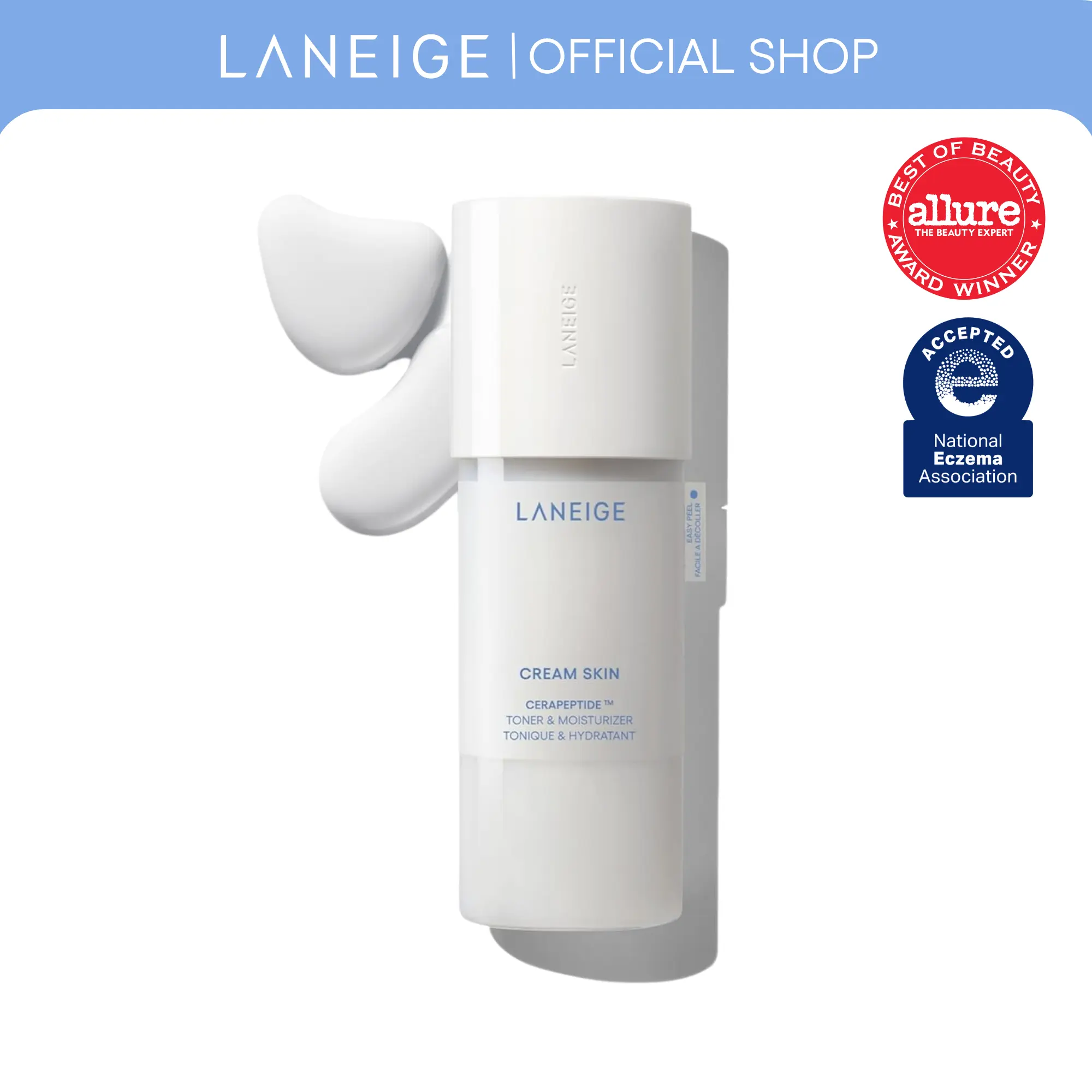 Laneige Cream Skin Toner & Moisturizer, Korean Skincare, Glass Skin, Hydrating