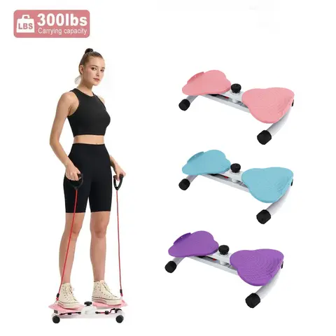 Standing Waist Rotation Machine - Abdominal Training Board, Adjustable Trainer with Elastic Cord, Quiet Design, Safe & Non-Slip Stable & Durable Home Fitness Gear for Full Body Exercise, Foot Massage