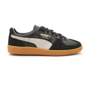 PUMA Womens Palermo Lace Up Sneakers Shoes Casual - Black
