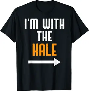 I'm With The Kale Shirt Costume Funny Halloween Couple T-Shirt - Tomasleza Shop 64B07YVHZV62