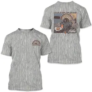 Calm After The Storm | Turkey Hunting2, Mossy Oak, Real Tree Classic Camo Tee Riley Green Shirt, T-Shirt, Hanting Shirt, Gift for Dad, Gift For him Casual Breathable