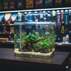 2 Gallon Fish Aquarium Arch GPPS 3 Color Self Cleaning