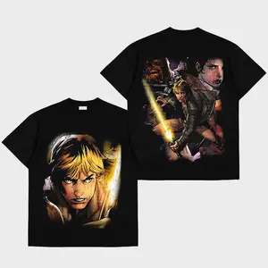 Luke Skywalker Premium Cotton T-Shirt, Jedi Knight Graphic Tee, Character Comics Fans Shirt, Superhero T-Shirt, Comic Book Fans T-Shirt, Superhero Graphic Tee