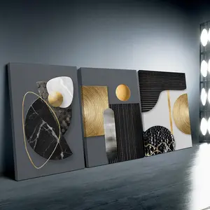 Wooden Framed Canvas Painting, 3-Piece Set Modern Abstract Canvas Wall Art, Home Decor, Art Wall Decoration, Perfect Gift, Waterproof Canvas, Canvas Prints, Ready To Hang