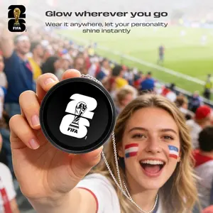 2026 FIFA World Cup AI Smart Badge: Magnetic Wear, Voice Assistant, Schedule Planning, Emotional Companion, Q&A Support, Personalized Wallpapers, Long Battery Life
