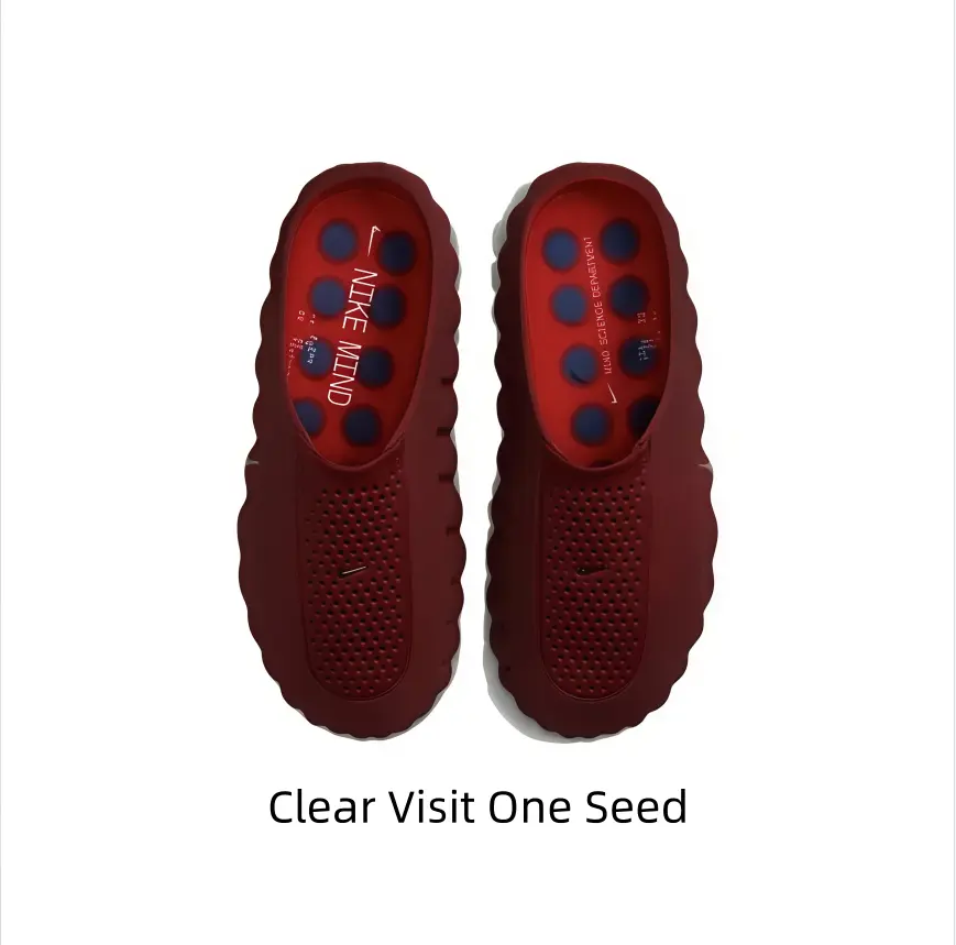 Trend Casual Slide Clogs for Sports Collectibles Accessories, Rich Burgundy Tone, Full Hollow Breathable Design, Easy Outfit-Matching for Low-Key Fashionable Daily Looks