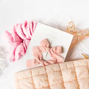 Pink Puffer Zipper Accessory Pouch