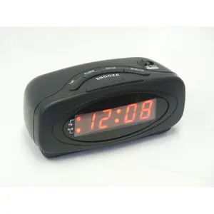 212 MAIN LED Alarm Clock, Matte Black Home Decor Digital Clock