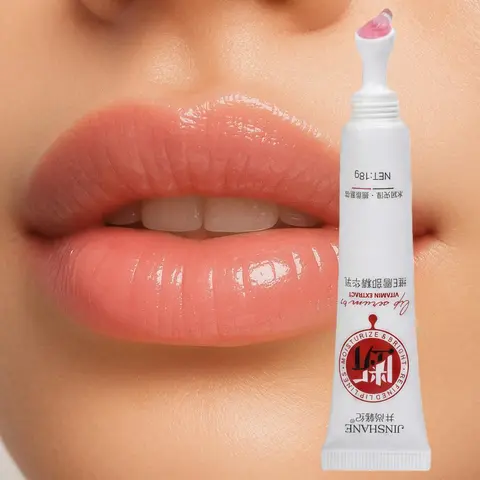 Jinshane Lip Serum, Lips Fresh Treatment Remove Dark Lips Lip Balm, Jinshane Lip Brightening, Jinshane Lip Serum by Vitamin Extract, Moisturizer Nourishing, Long-Lasting and Non-sticky (1pc), Unisex, Moisture