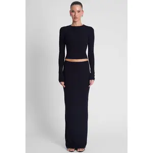 Everyday Jersey Maxi Skirt - Black