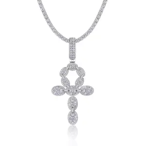 PrimeIceCo Half Cross Pendant