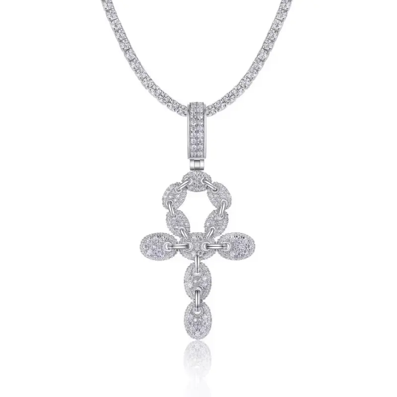 PrimeIceCo Half Cross Pendant
