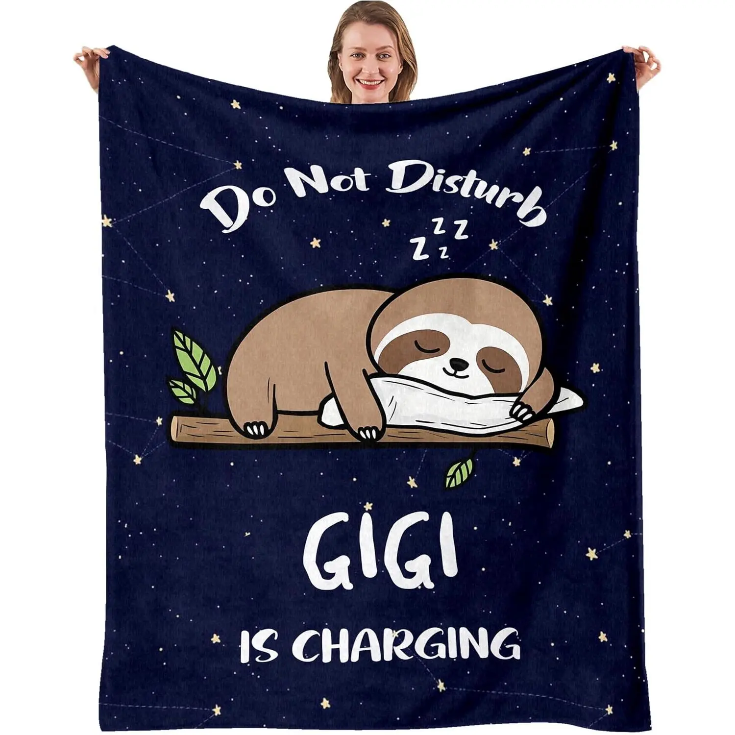 Soft Flannel Throw Blanket, Perfect Birthday Gifts Grandma Gigi, Warm, Cozy for Bedroom Couch Sofa Living Room, Fits Four Sizes