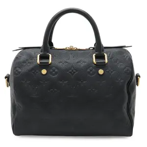 Pre-owned Louis Vuitton Calfskin Shoulder Bags Speedy Bandouliere 25 Monogram Empreinte Handbag