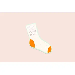 Homebody Knit Sock Vinyl Sticker