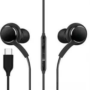 USB-C Wired Earphone, In-ear Design Earphones with Mic & Remote Control, Noise Cancelling Headphone for iPhone 16/15 Pro Max Plus, for iPad Pro, for Galaxy S23/S22/S21/S20/Ultra Note, Wired Earbuds, Audio
