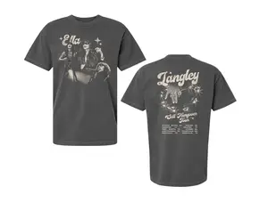 Still Hungover Fall Tour Graphite T-Shirt, Ella Langley Printed Shirt, Ella Langley Tour 2026 T-Shirt, Vintage Graphic Music Shirt, Retro Unisex Oversized Tee, Concert Fan Outfit, Trendy Music Inspired Apparel, Gift For Fans