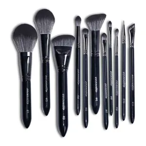 Infinite Black Makeup Brush Set (11 pcs)