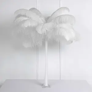 12 Pack White Natural Plume Ostrich Feathers Centerpiece Filler - 24"-26"