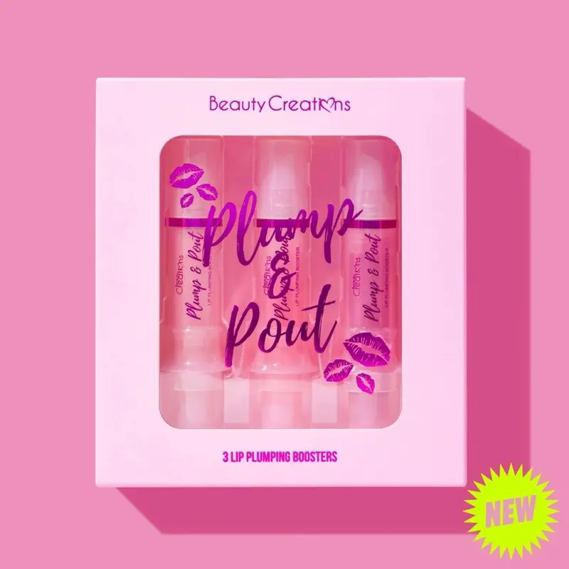 BEAUTY CREATIONS / Beauty Creations Plump & Pout Lip Plumping Boosters (3 Pack) (mystery, pink lemonade and legally hot) or (Pink lemonade, keeper and Brattitude)