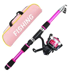Fishing Rod Reel Set, 1.8m Rod with Spinning Reel, Oxford Cloth Storage Bag, Ideal for Family Outing, Beginner Outdoor Fishing